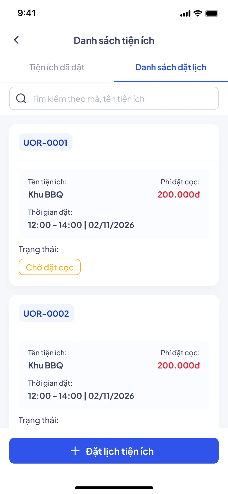 Đặt tiện ích